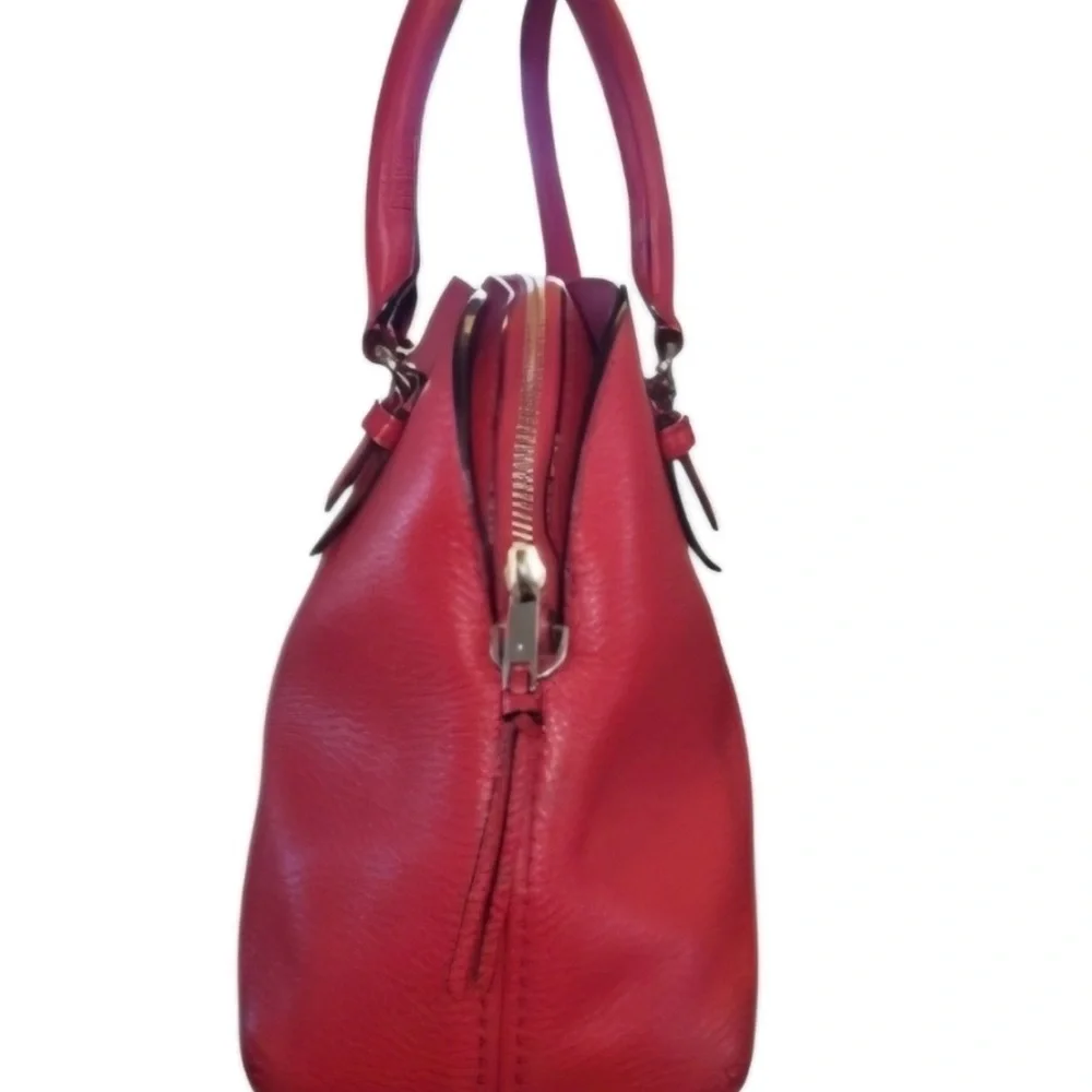Kate Spade Bundle Jackson Street Lottie Satchel + Matching Pouch Cherry Red EUC
